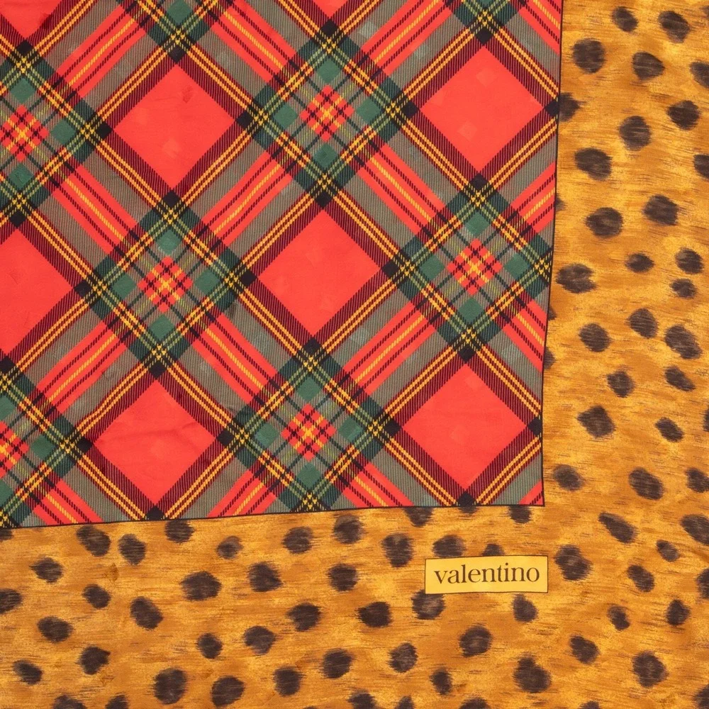 Vintage Valentino‎ Silk Scarf 34 Inches Silk  Made In Italy